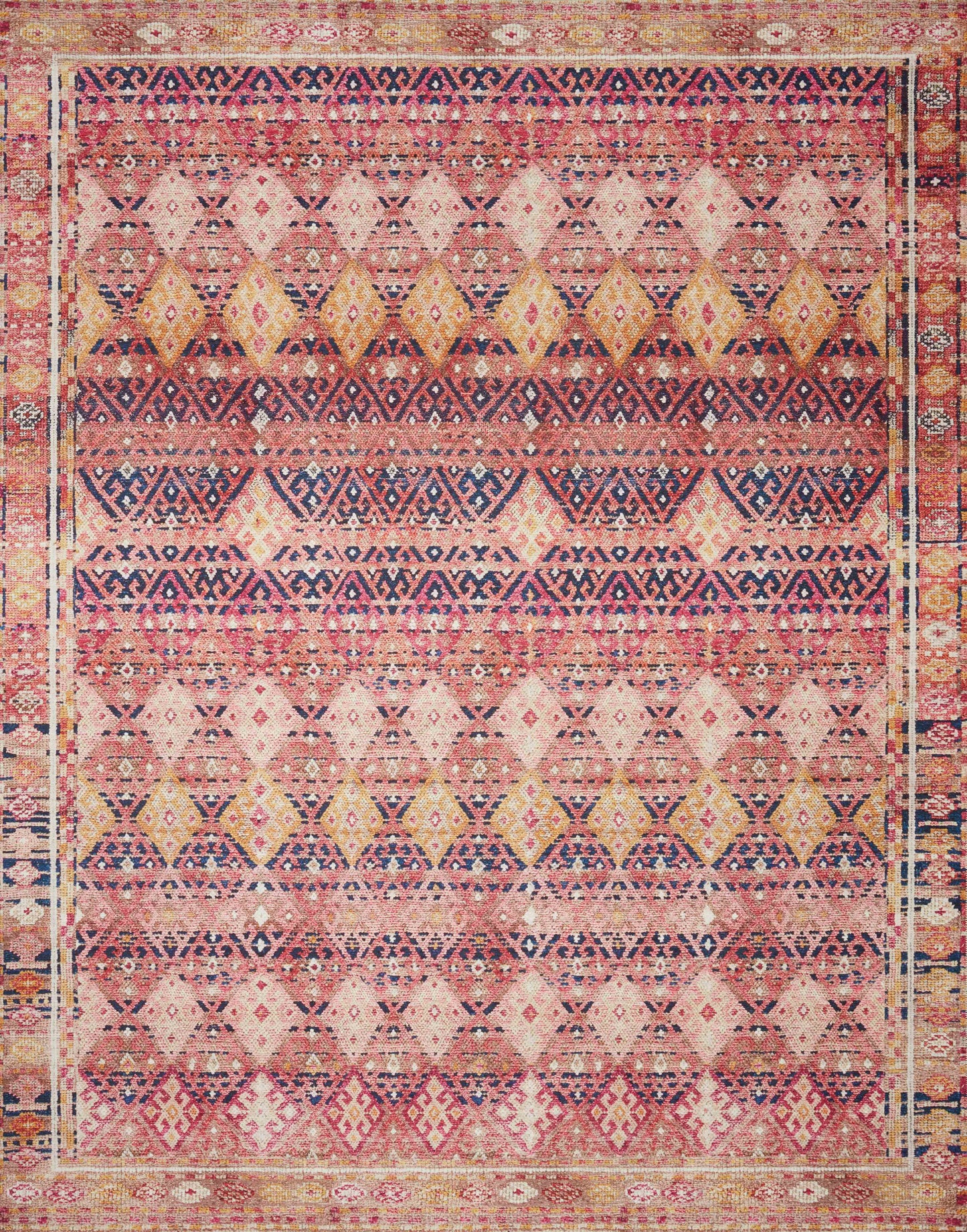 Loloi Layla  Magenta Multi Traditional