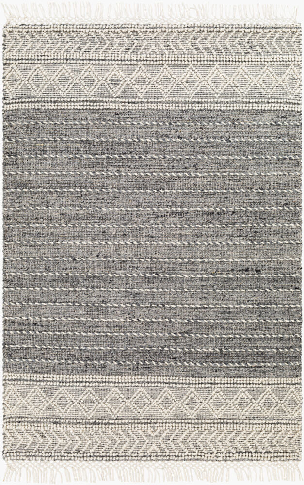 Surya Lucia LCI-2304 Charcoal Cottage Hand Woven Rug