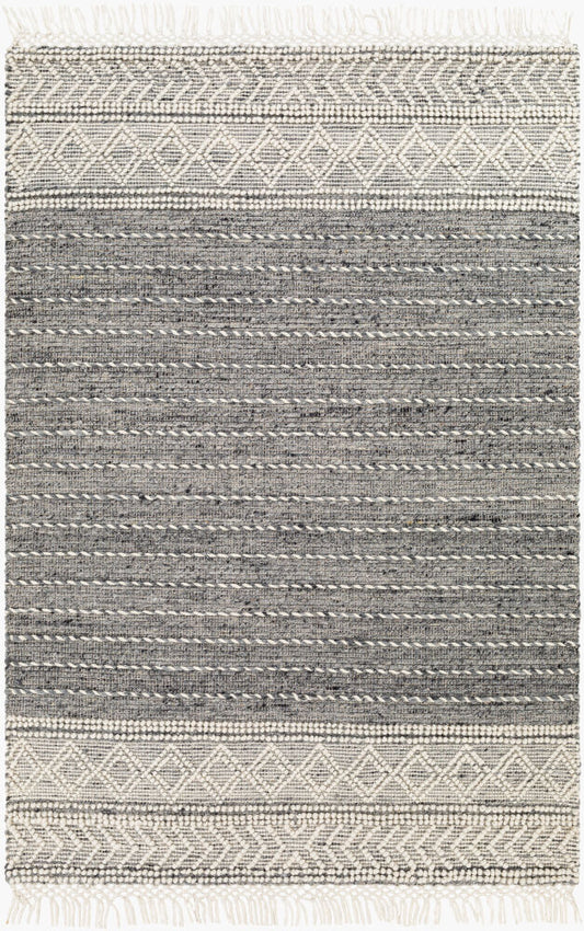 Surya Lucia LCI-2304 Charcoal Cottage Hand Woven Rug