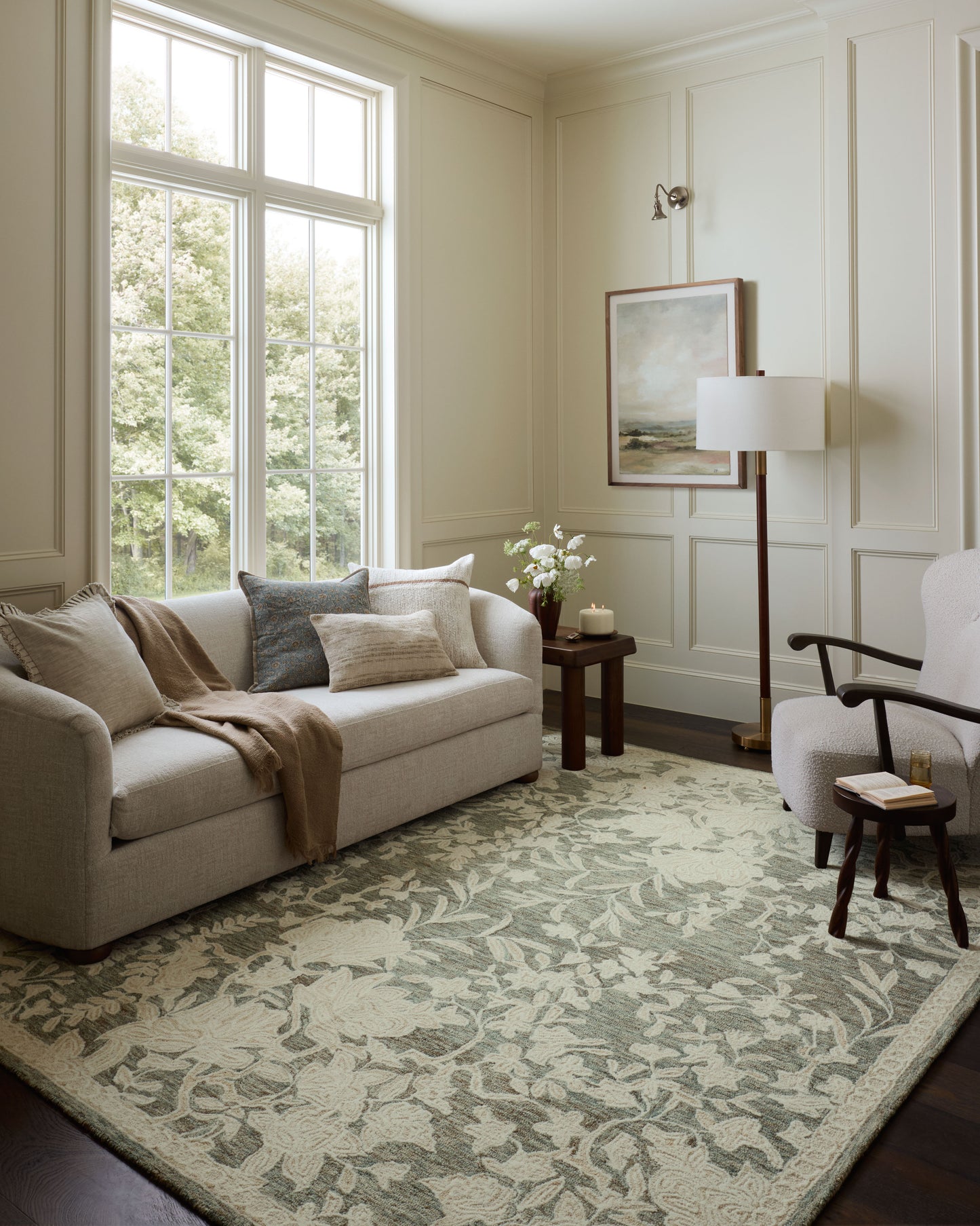 Loloi Lenore  Lagoon Wheat Contemporary