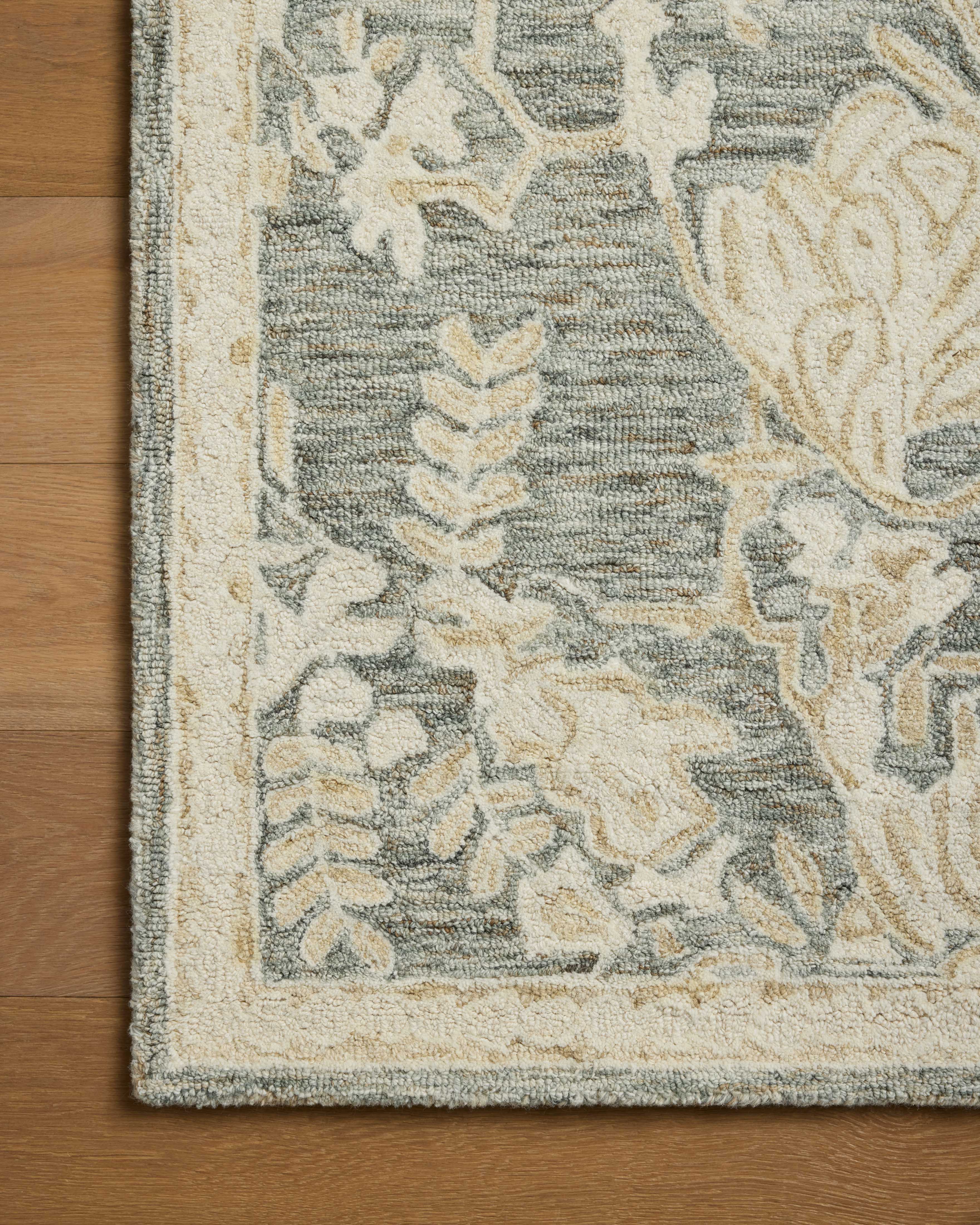 Loloi Lenore LNO-02 Lagoon Wheat Contemporary Hand Tufted Rug