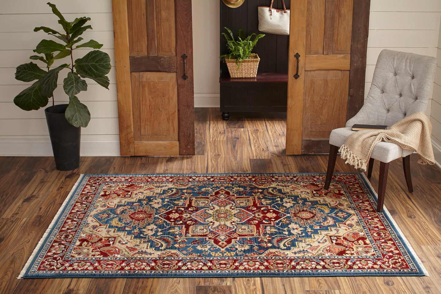 Momeni Lenox  Blue  Traditional