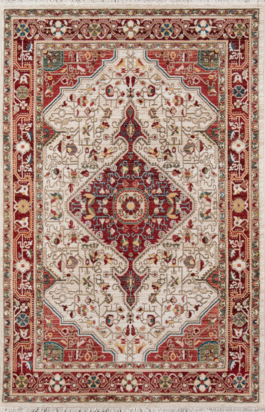 Momeni Lenox  Red  Traditional