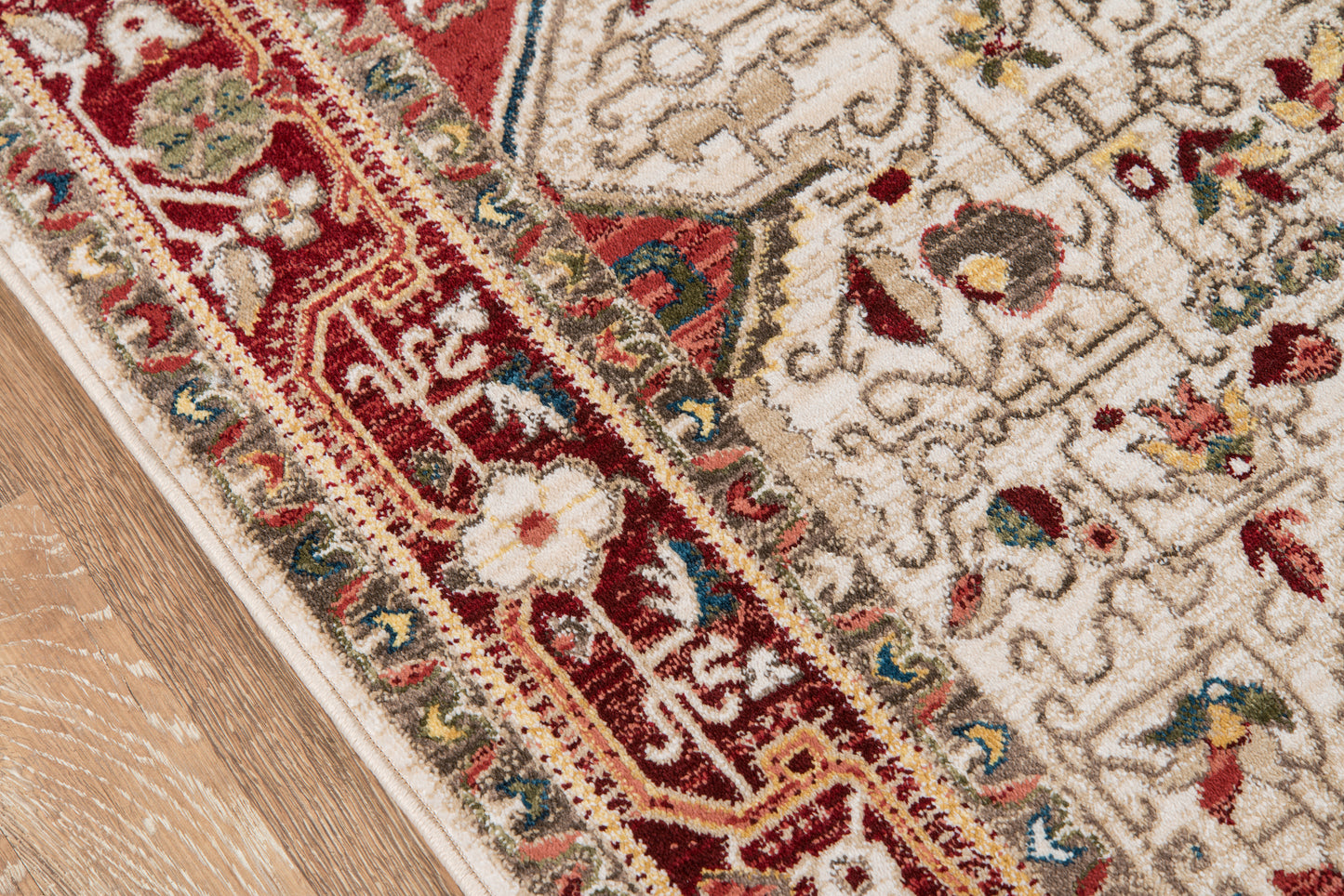 Momeni Lenox  Red  Traditional