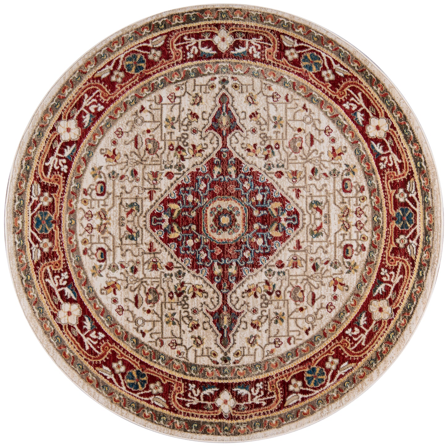 Momeni Lenox  Red  Traditional