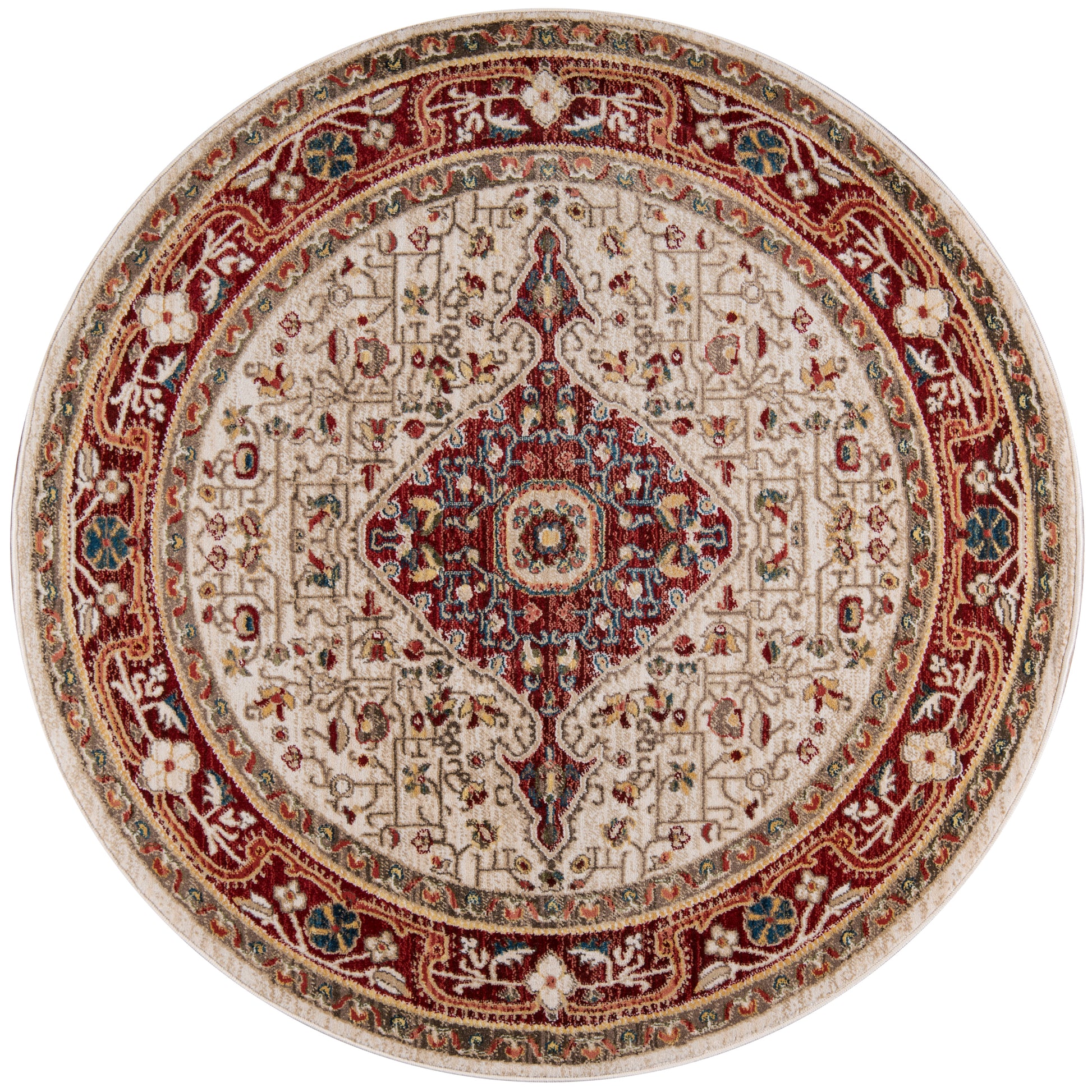 Momeni Lenox  Red  Traditional