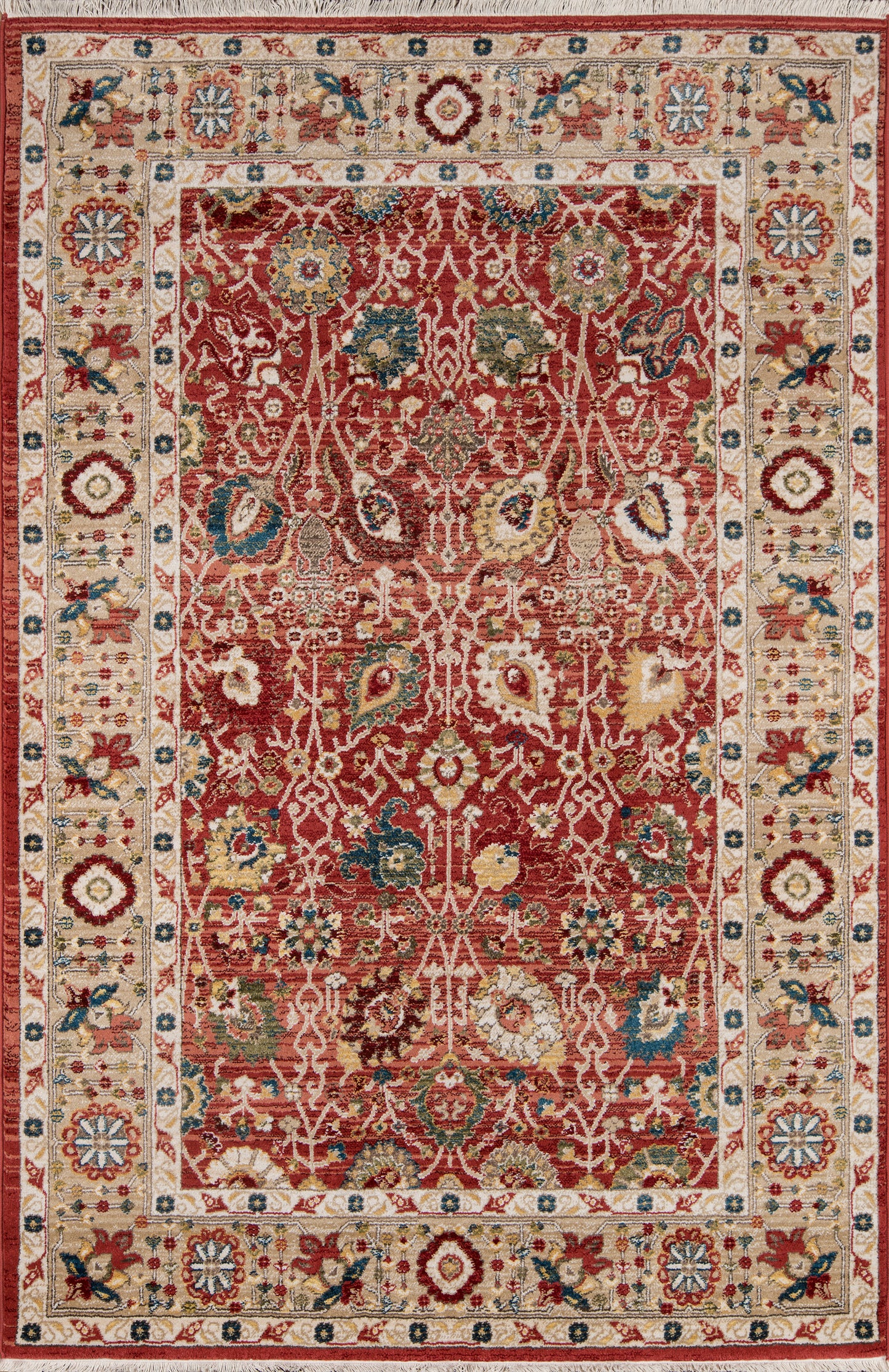 Momeni Lenox  Red  Traditional