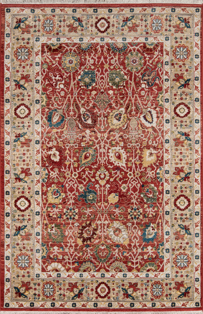 Momeni Lenox  Red  Traditional