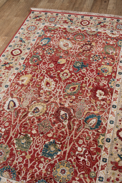 Momeni Lenox  Red  Traditional