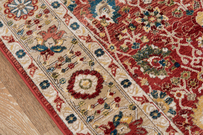 Momeni Lenox  Red  Traditional
