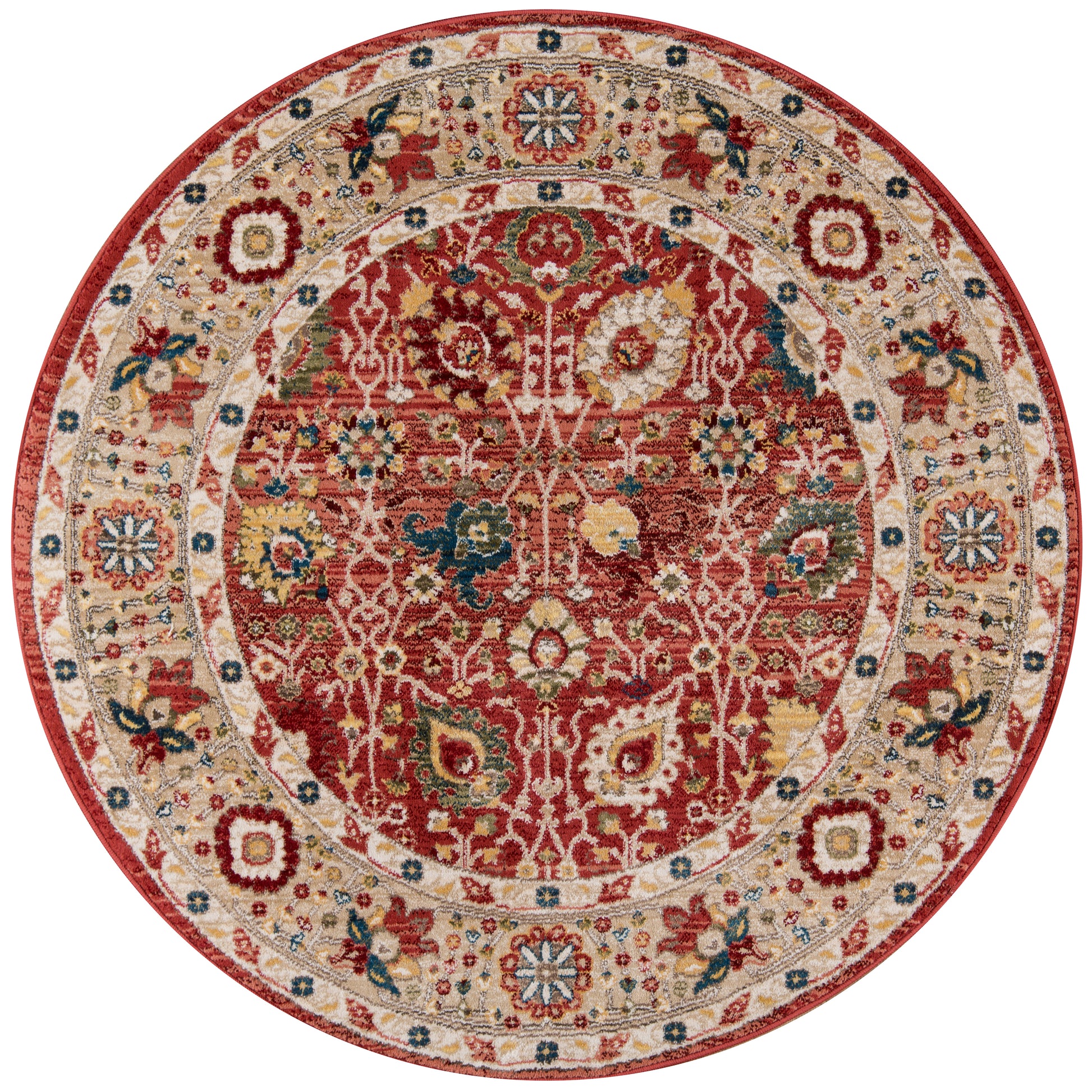 Momeni Lenox  Red  Traditional