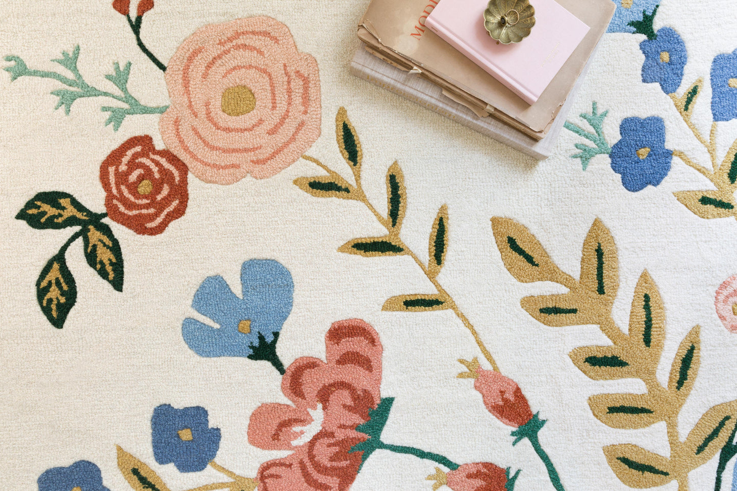 Rifle Paper Co. x Loloi Les Fleurs  Ivory Multi Contemporary