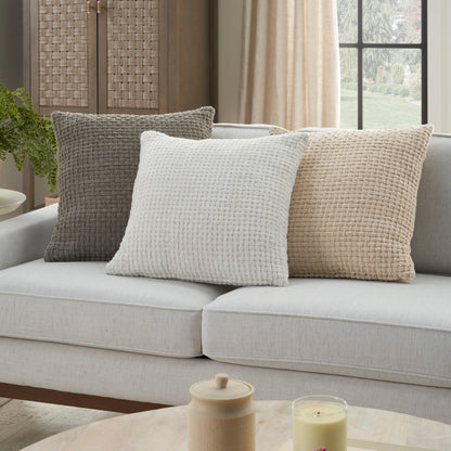 Mina Victory Lifestyle ZH225 Grey Farmhouse Cushion Rug