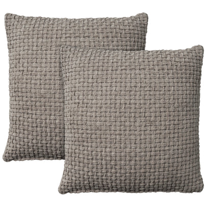 Mina Victory Lifestyle ZH225 Grey Farmhouse Cushion Rug