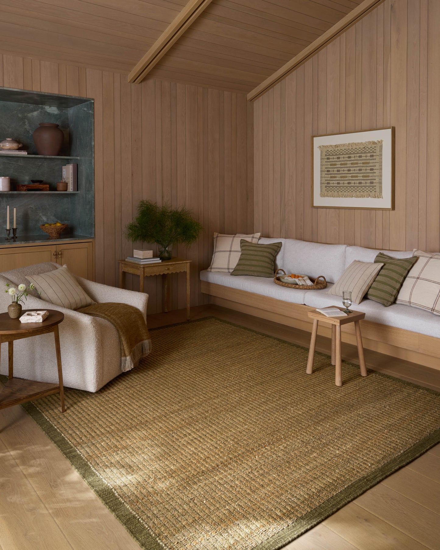 Amber Lewis x Loloi Lilah  Natural Olive Transitional