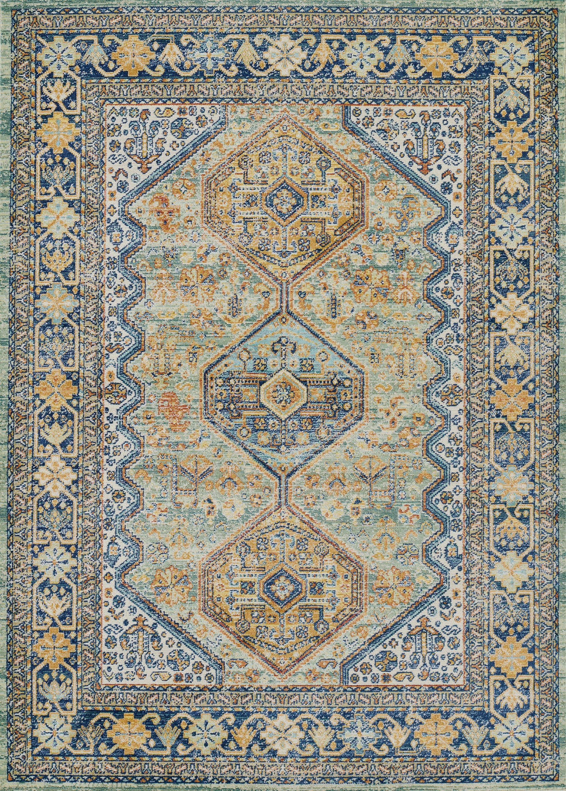 Momeni Lillihan  Seafoam  Traditional