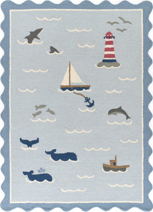 Momeni Lily  Blue  Contemporary