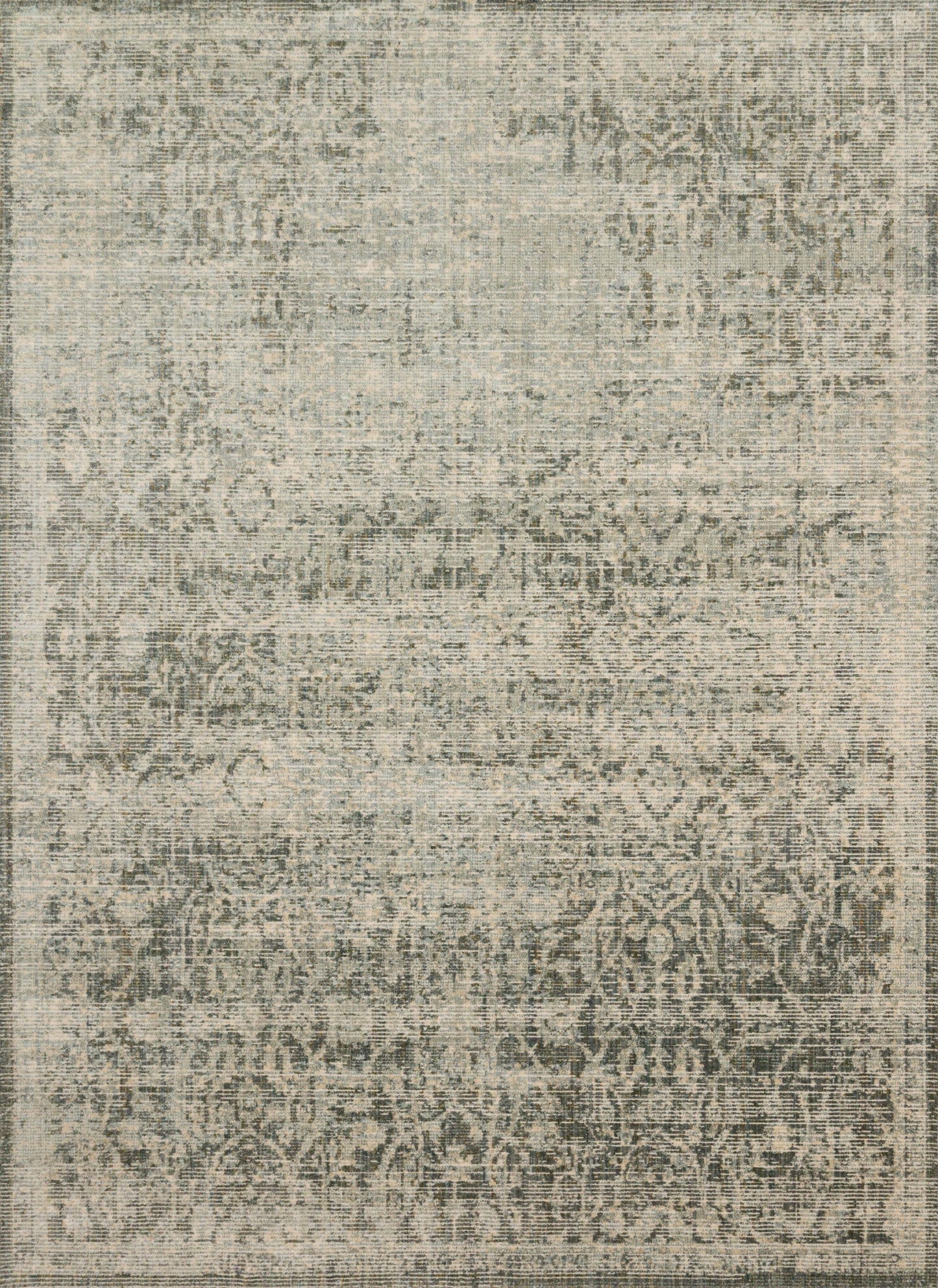 Magnolia Home by Joanna Gaines x Loloi Linnea  Moss Ivory Traditional