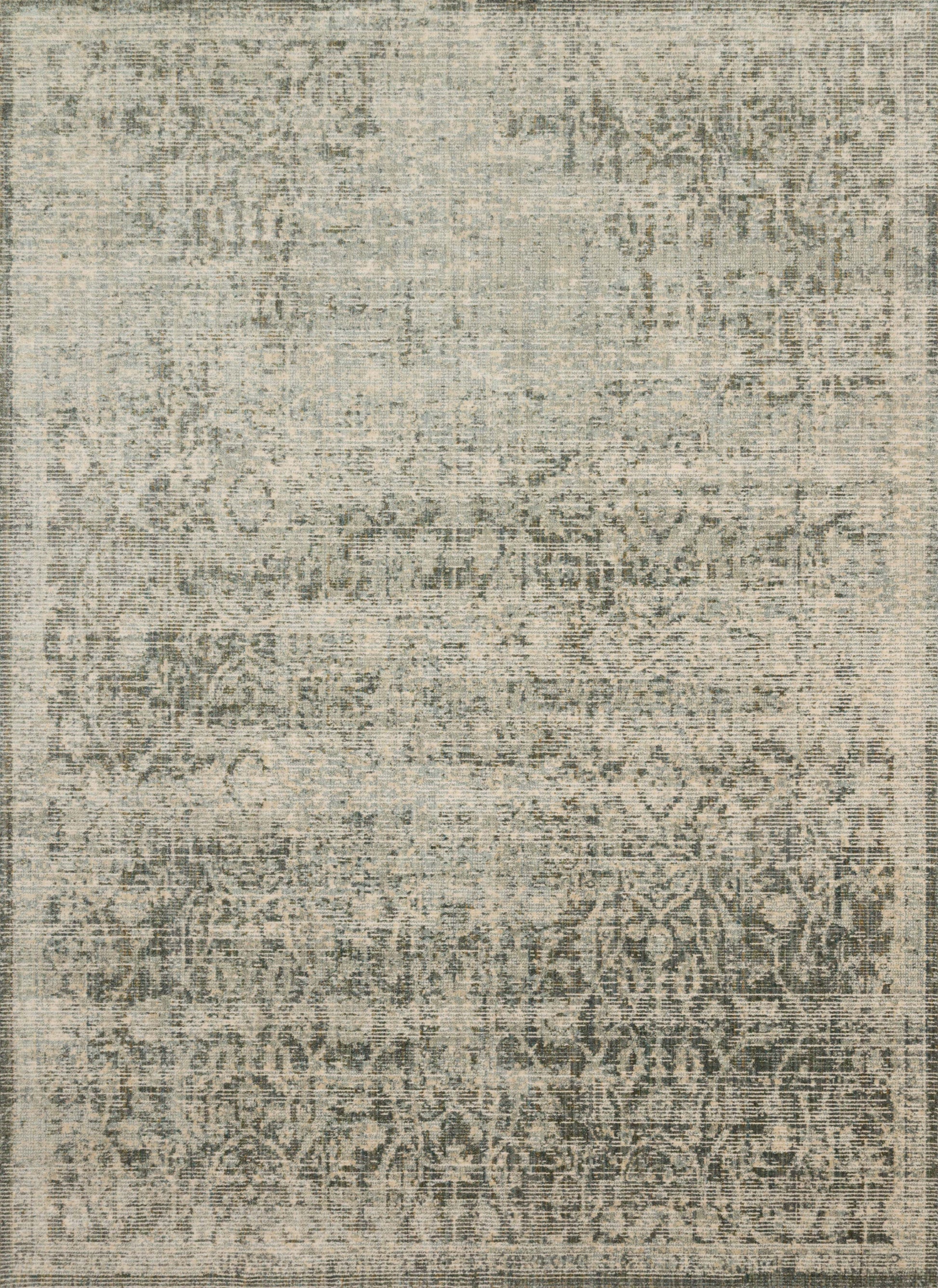 Magnolia Home by Joanna Gaines x Loloi Linnea  Moss Ivory Traditional