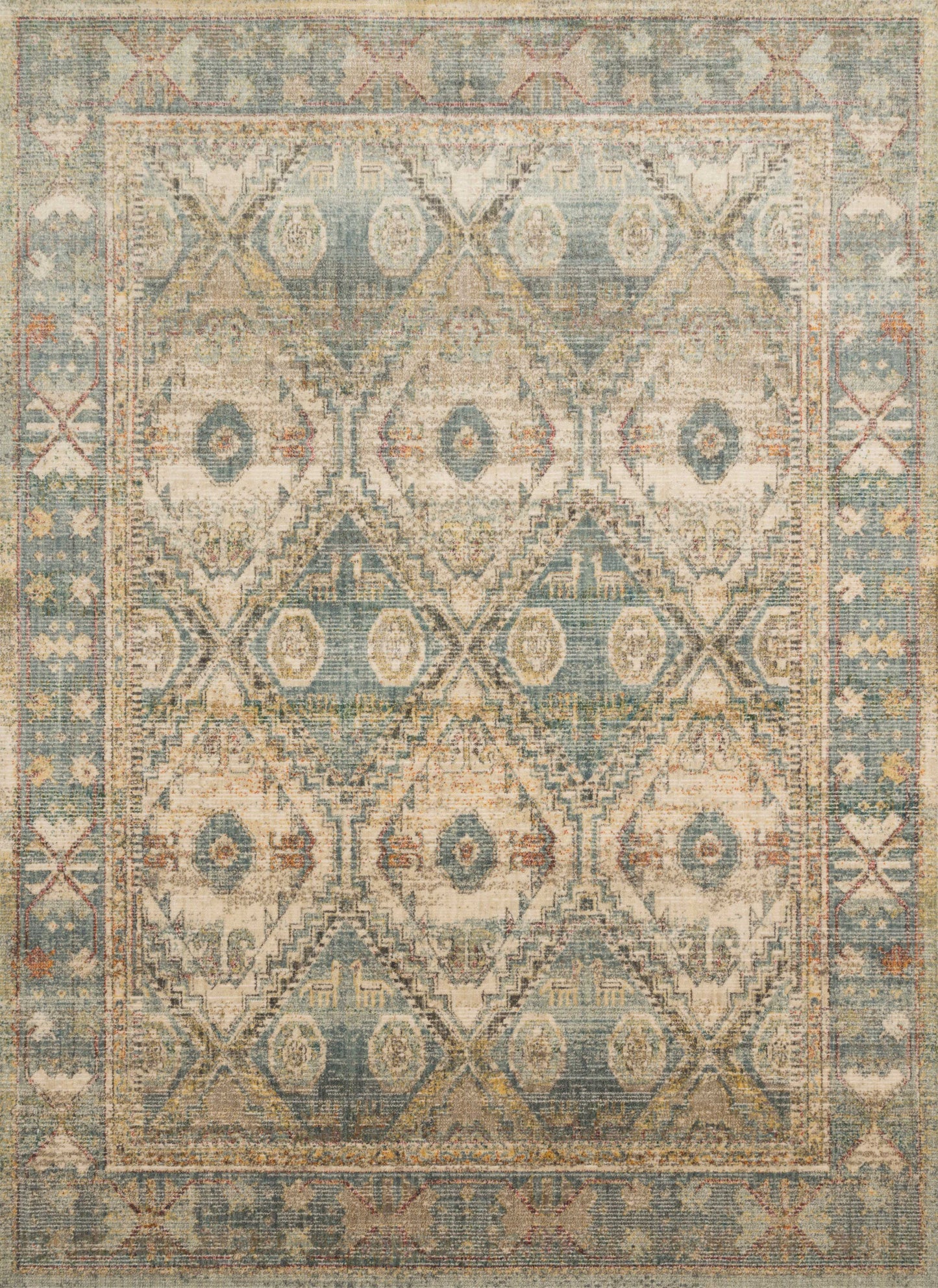 Magnolia Home by Joanna Gaines x Loloi Linnea  Natural Sky Traditional