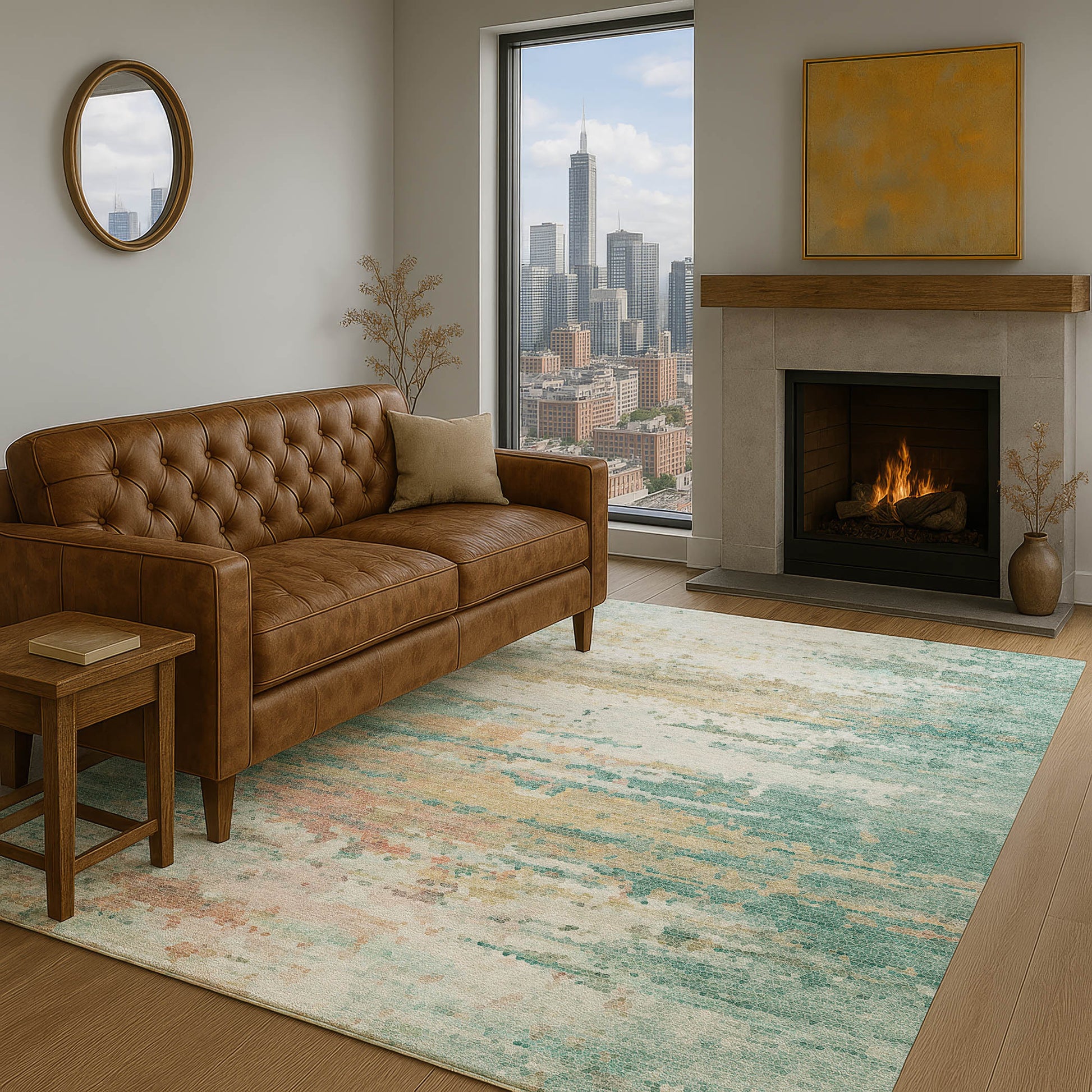 Dalyn Rugs Lumara  Seafoam  Transitional