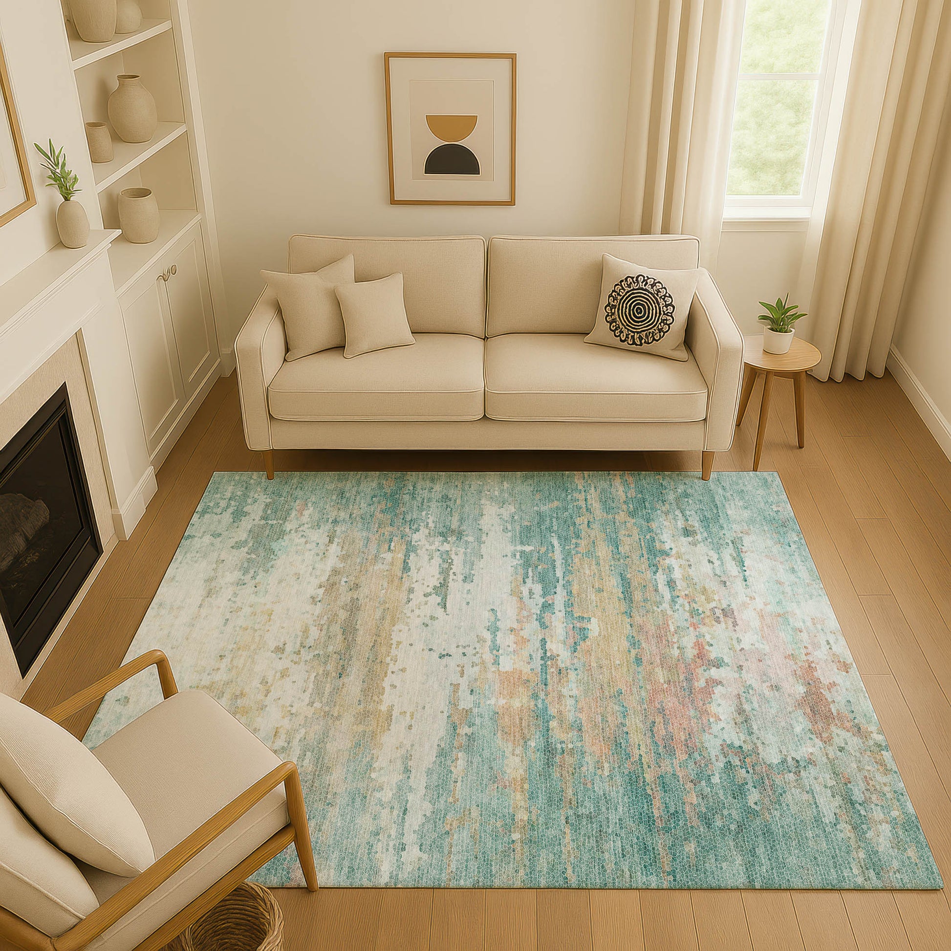 Dalyn Rugs Lumara  Seafoam  Transitional