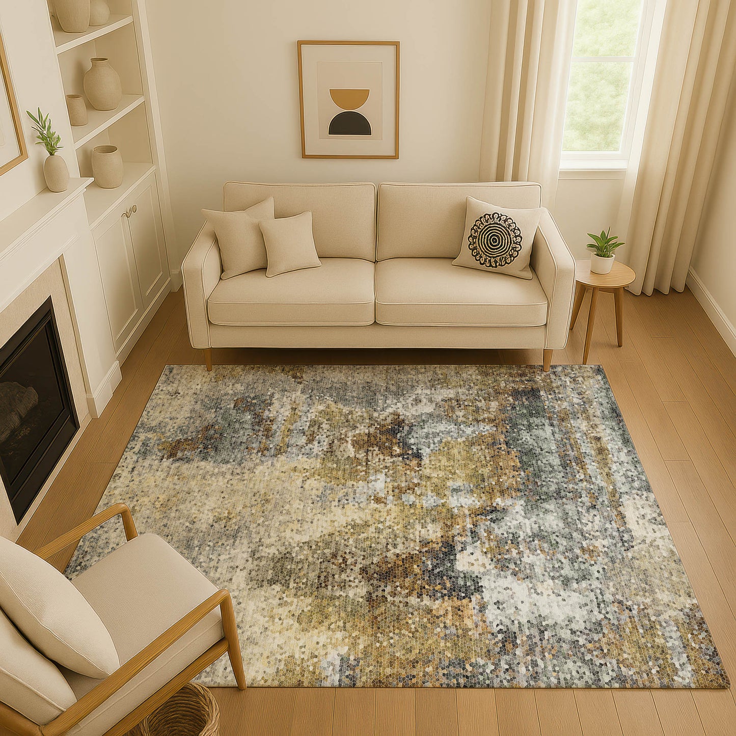 Dalyn Rugs Lumara  Khaki  Transitional