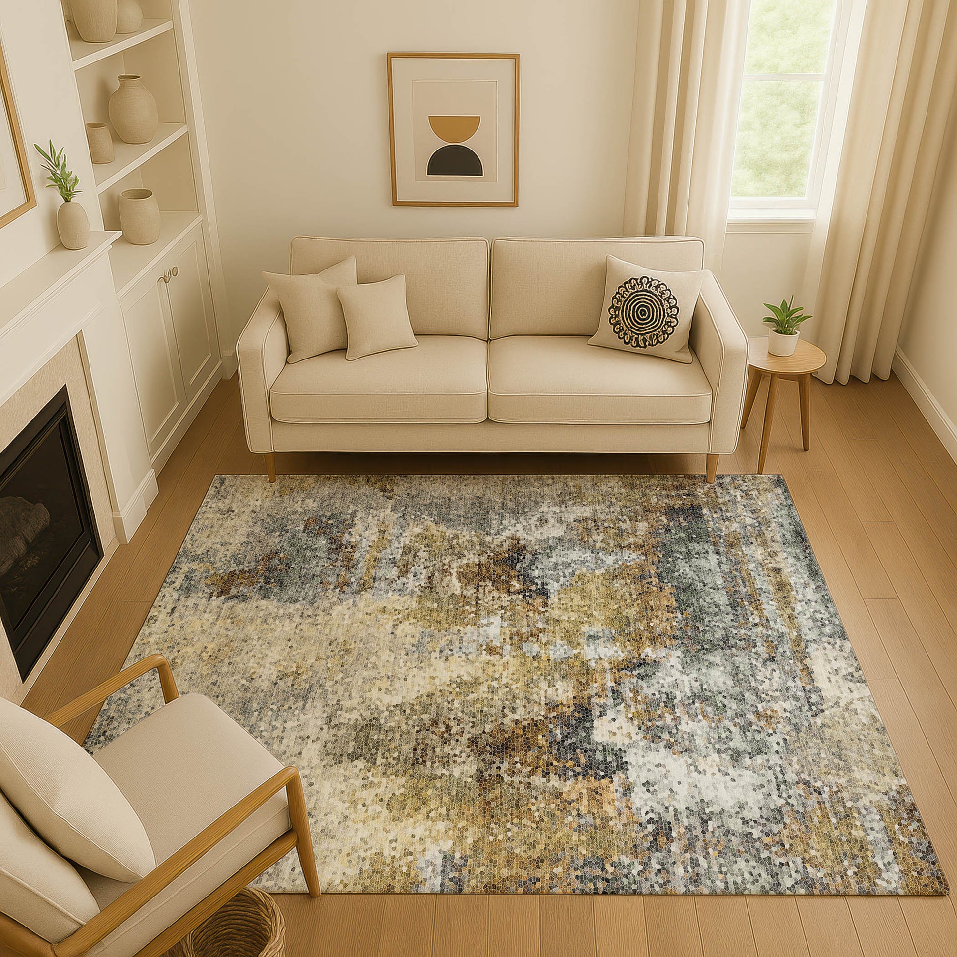 Dalyn Rugs Lumara  Khaki  Transitional