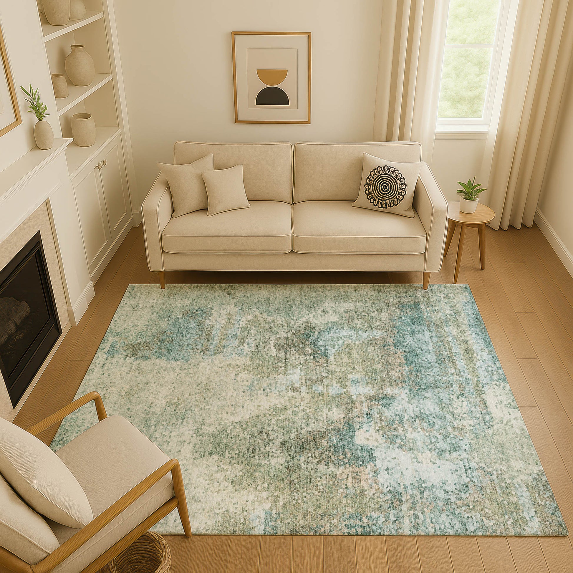 Dalyn Rugs Lumara  Seafoam  Transitional