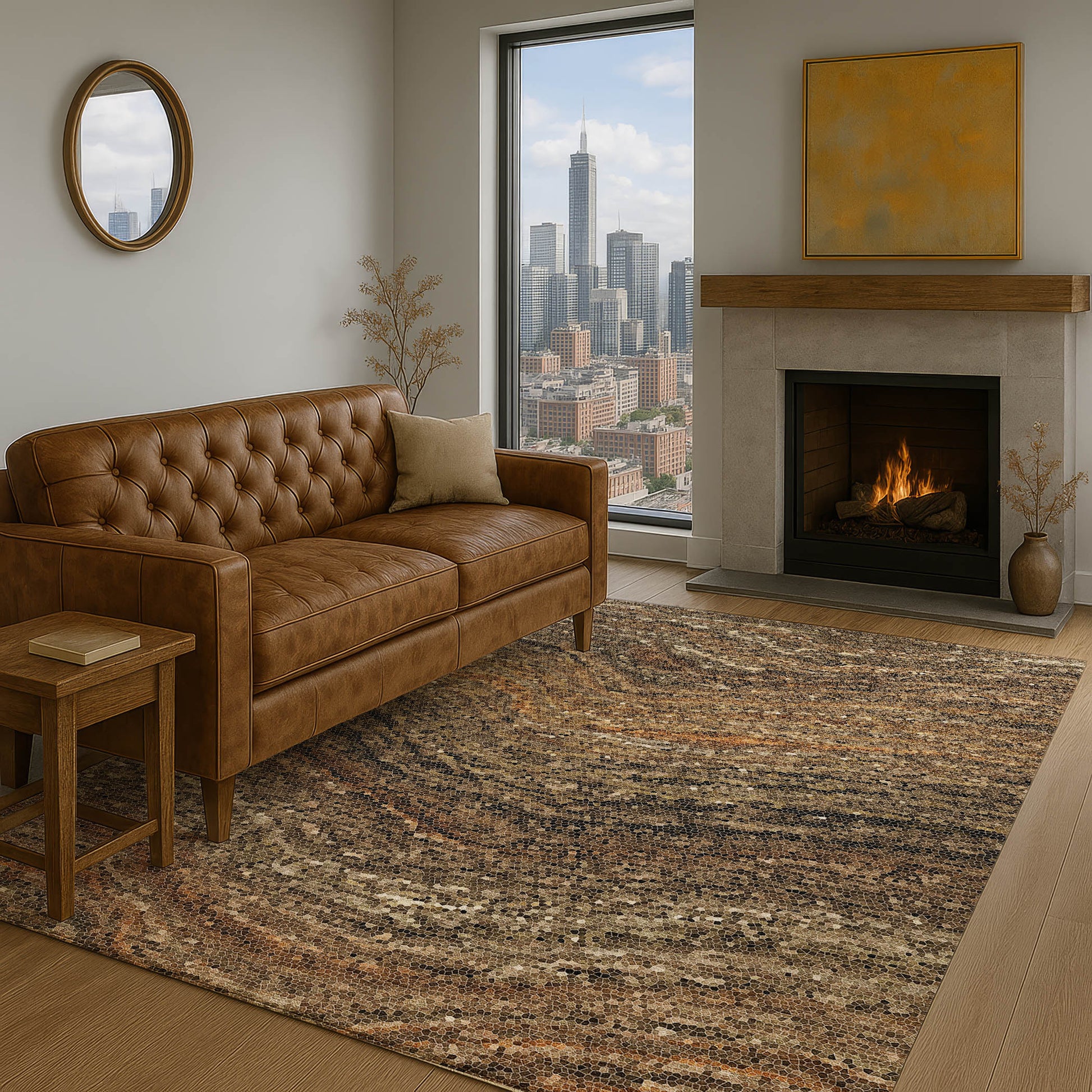 Dalyn Rugs Lumara  Brown  Transitional