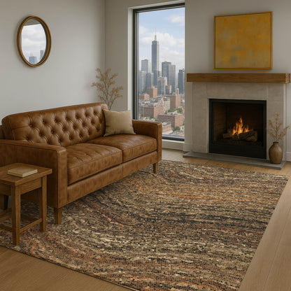 Dalyn Rugs Lumara  Brown  Transitional