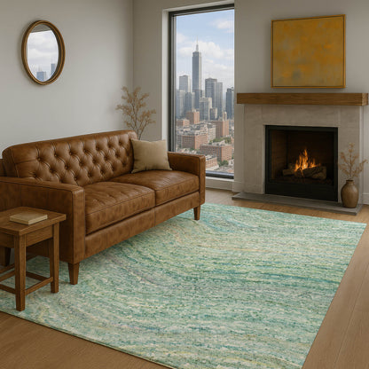 Dalyn Rugs Lumara  Teal  Transitional