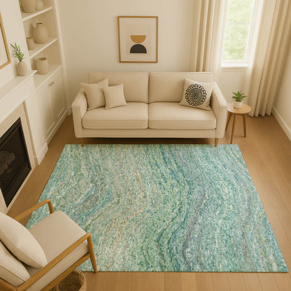 Dalyn Rugs Lumara  Teal  Transitional