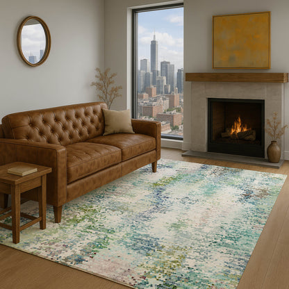 Dalyn Rugs Lumara  Aqua  Transitional