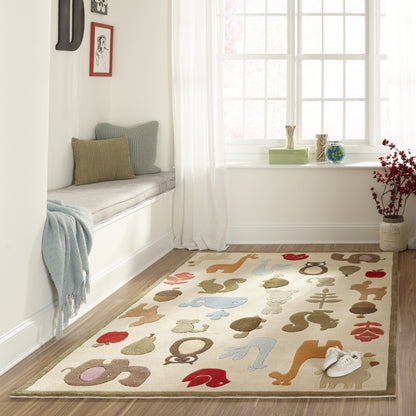 Momeni Lil Mo Whimsy  Ivory  Contemporary