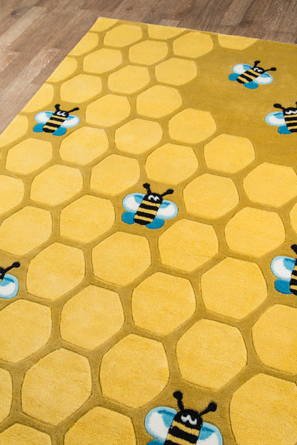 Momeni Lil Mo Whimsy  Honeycomb Gold  Contemporary