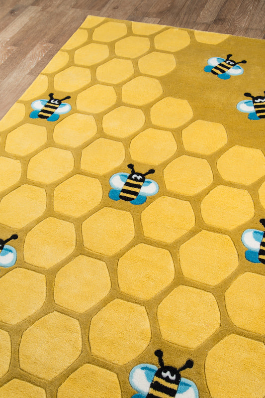 Momeni Lil Mo Whimsy  Honeycomb Gold  Contemporary