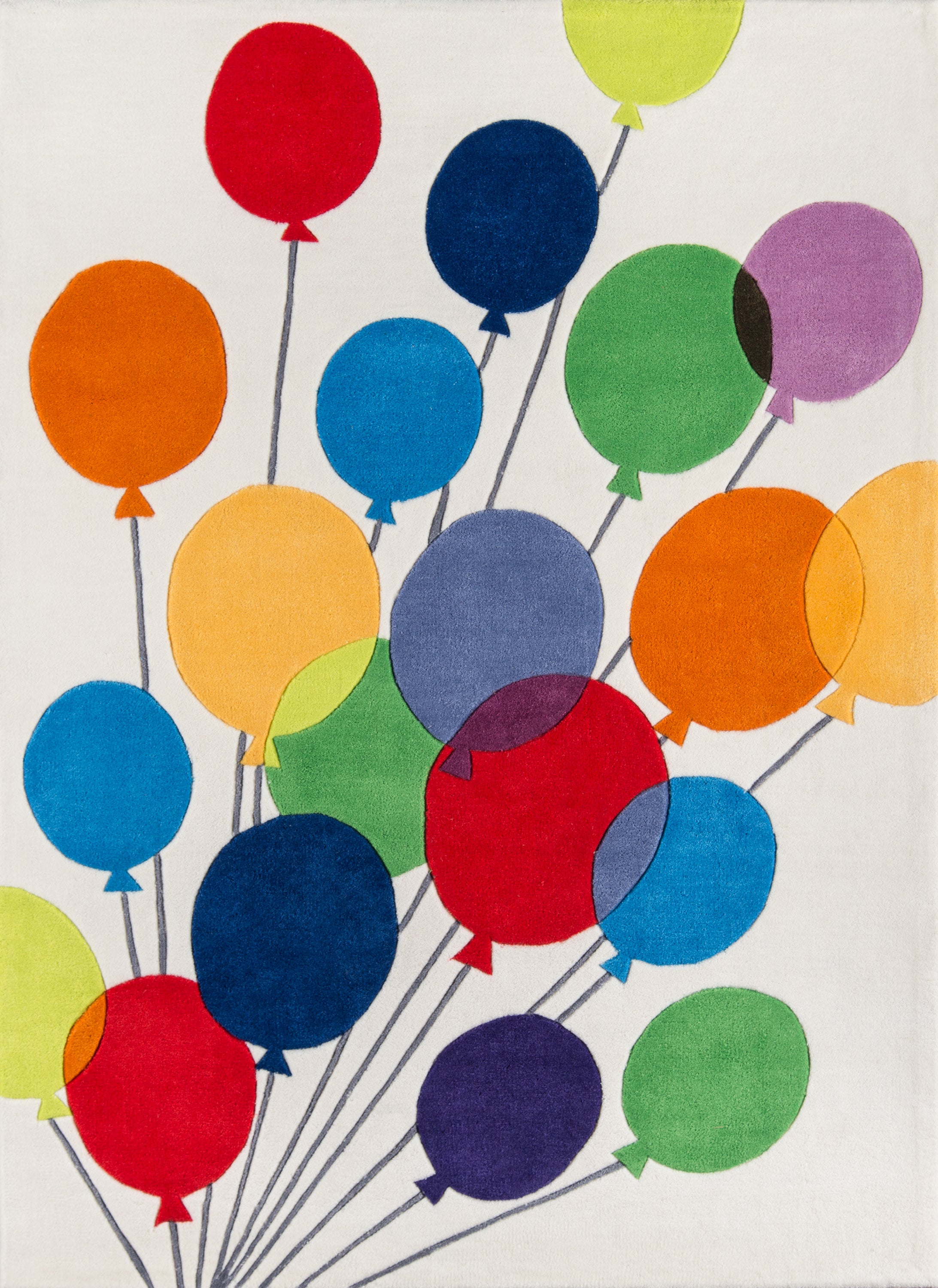 Momeni Lil Mo Whimsy LMJ16 Multi Balloons Contemporary Hand Tufted Rug ...