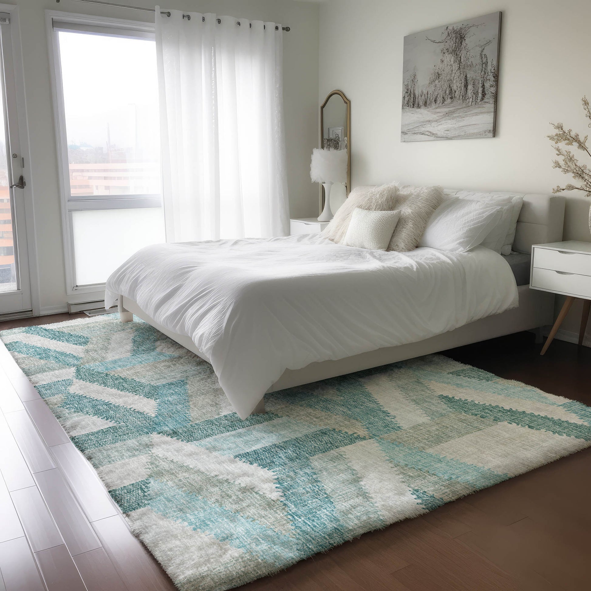 Dalyn Rugs Lorenzo  Teal  Transitional