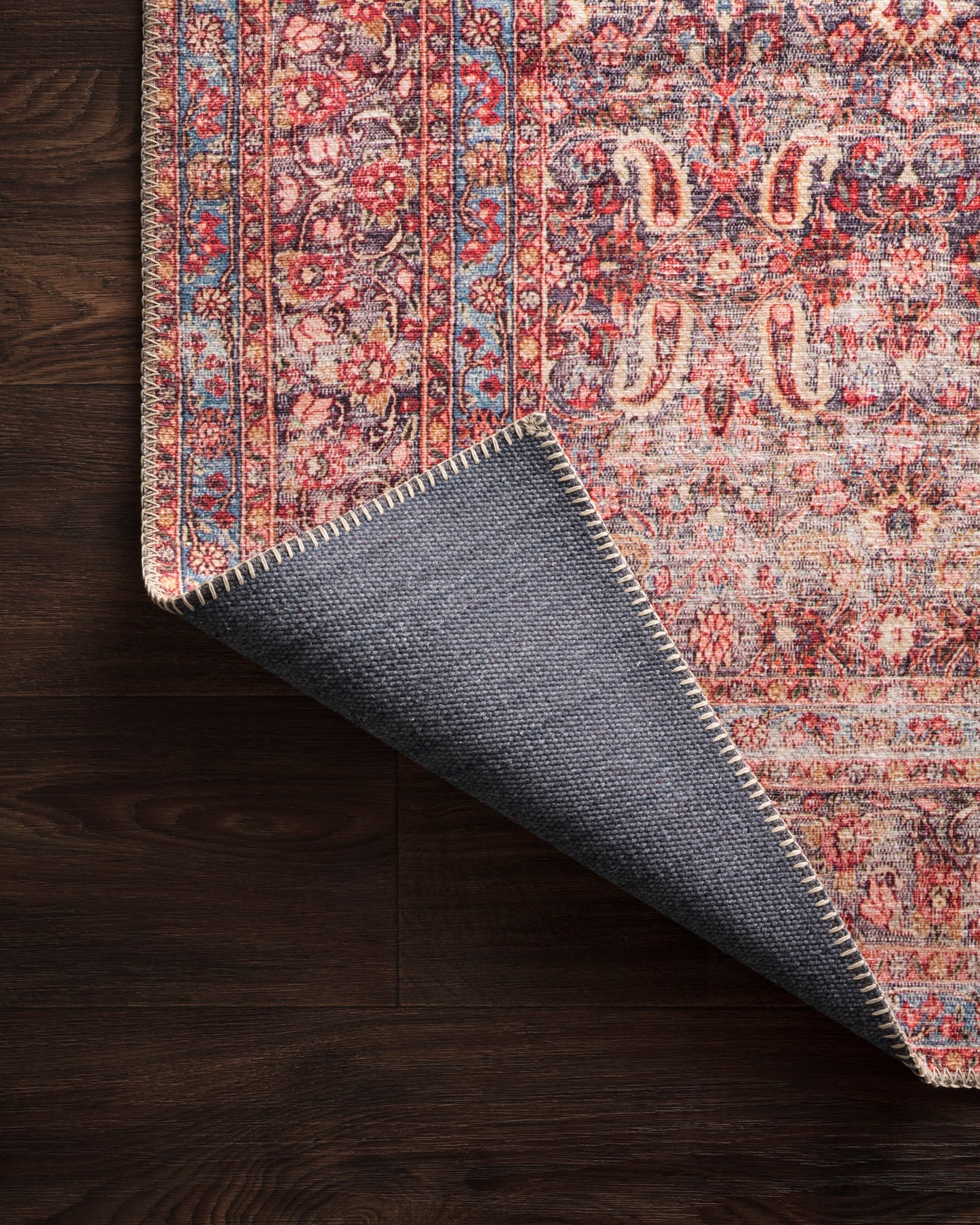 Loloi II Loren  Eggplant Crimson Transitional