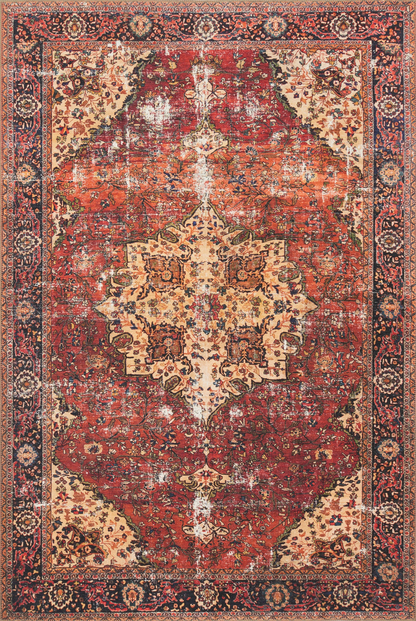 Loloi Loren  Red Navy Transitional