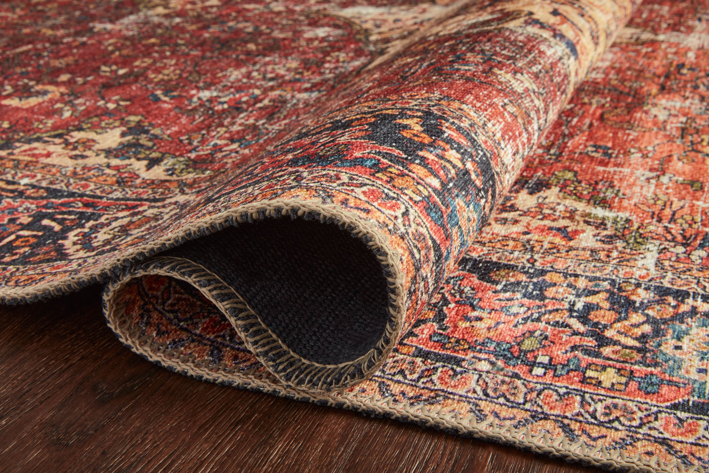 Loloi Loren  Red Navy Transitional