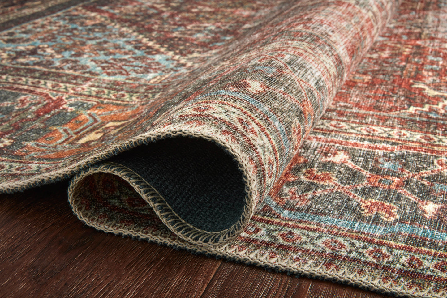 Loloi II Loren  Brick Midnight Transitional