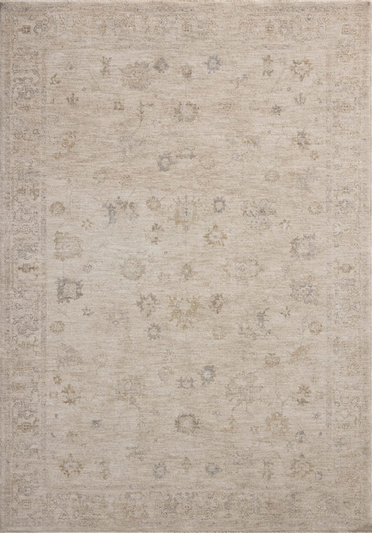 Chris Loves Julia x Loloi Louisa  Oatmeal Stone Traditional