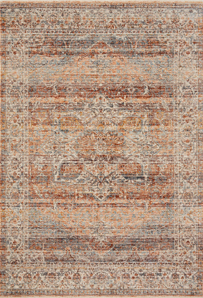 Loloi Lourdes  Tangerine Ocean Traditional