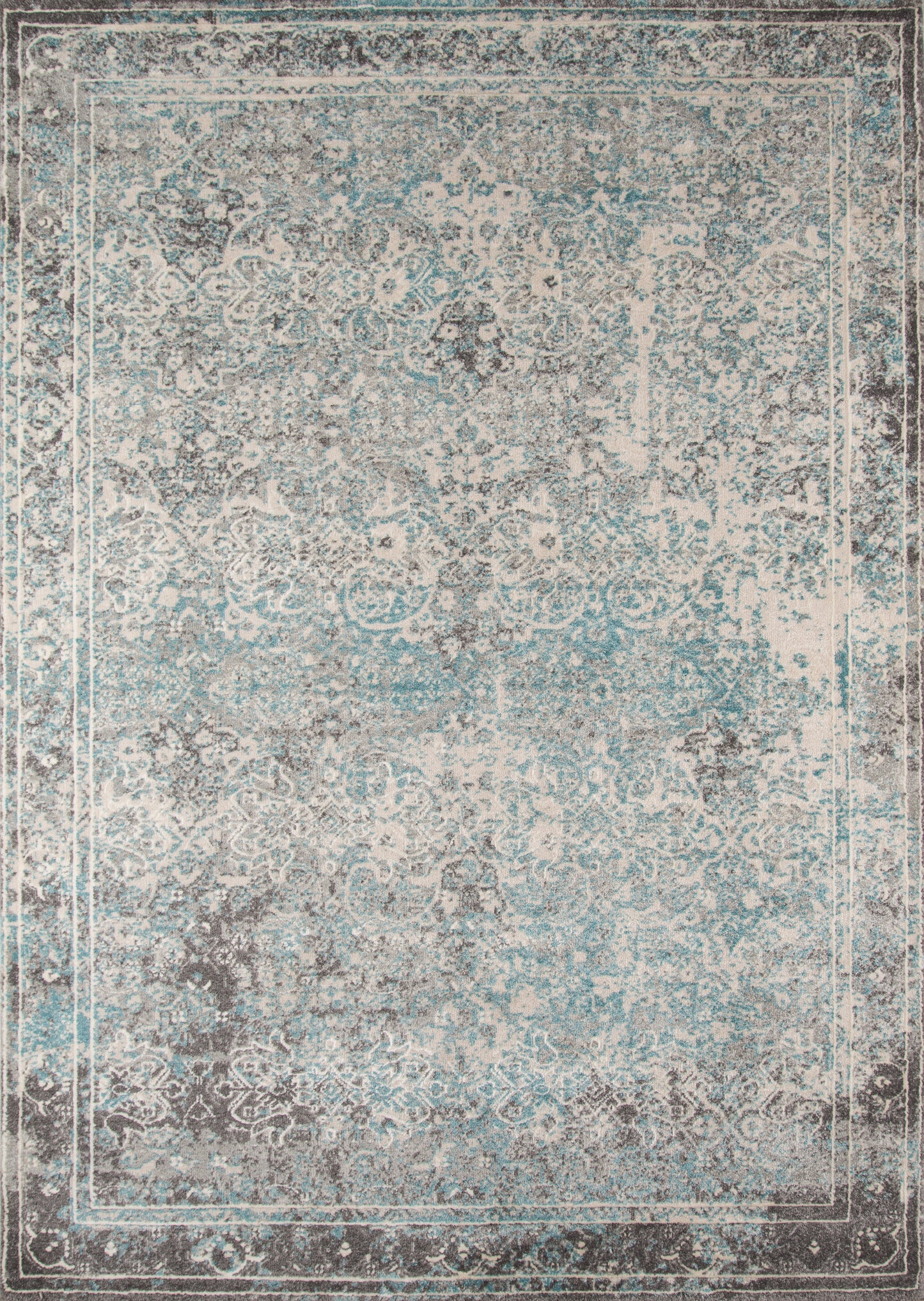 Momeni Luxe  Turquoise  Transitional