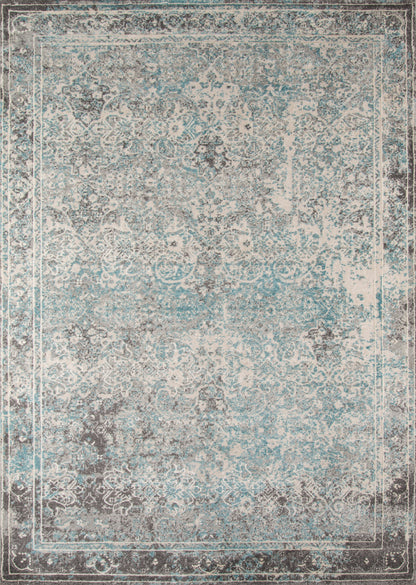 Momeni Luxe  Turquoise  Transitional