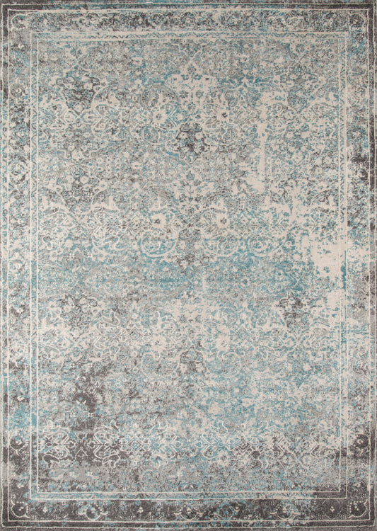 Momeni Luxe  Turquoise  Transitional