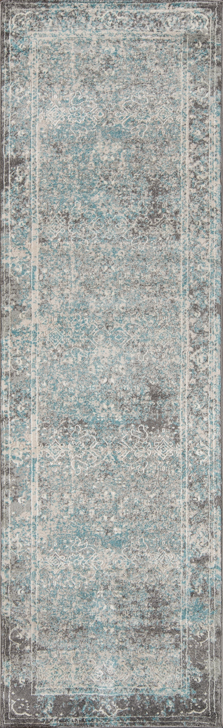Momeni Luxe  Turquoise  Transitional