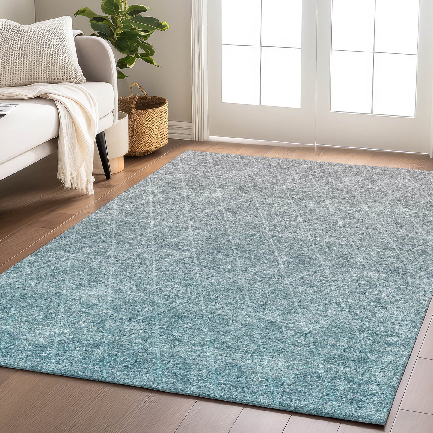 Dalyn Rugs Lazio  Teal  transitional